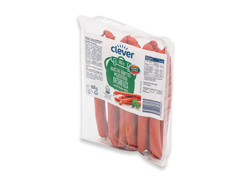 CLEVER karštai rūkytos MEDŽIOTOJŲ dešrelės
,
600 g, a. r., 3,82 Eur/kg CLEVER karštai rūkytos MEDŽIOTOJŲ dešrelės
,
600 g, a. r., 3,82 Eur/kg