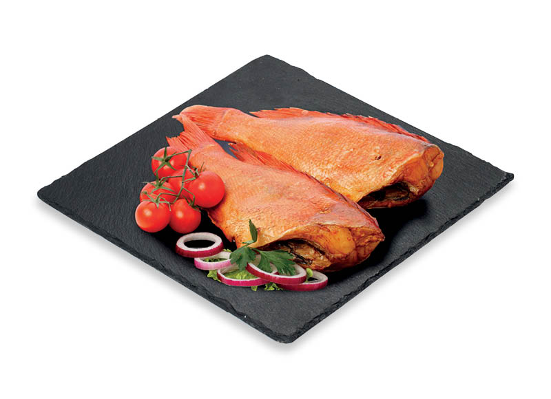 Karštai rūkyti didieji jūriniai ešeriai be galvų
			, 
				 (sveriamoje vitrinoje) 1 kg, 2 rūšių. A lygio parduotuvėse