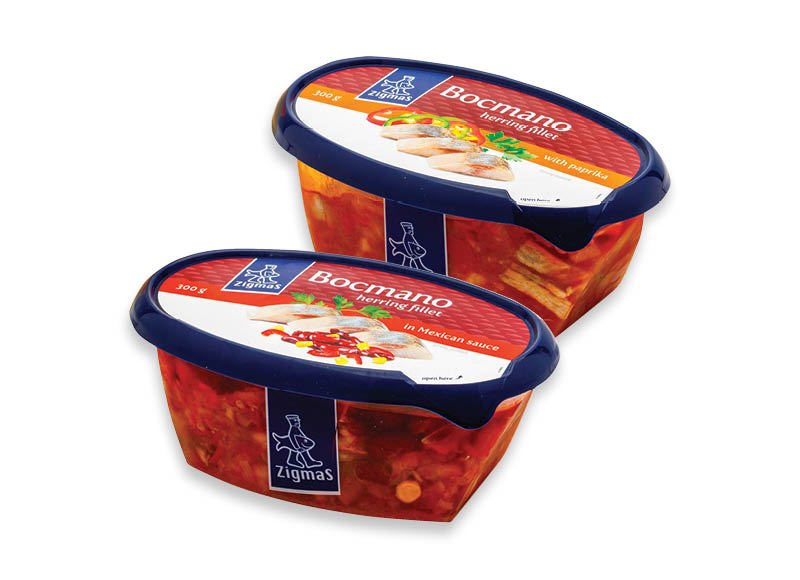 BOCMANO silkių filė ZIGMAS
			, 
				 300 g, 2 rūšių, 7,63 Eur/kg