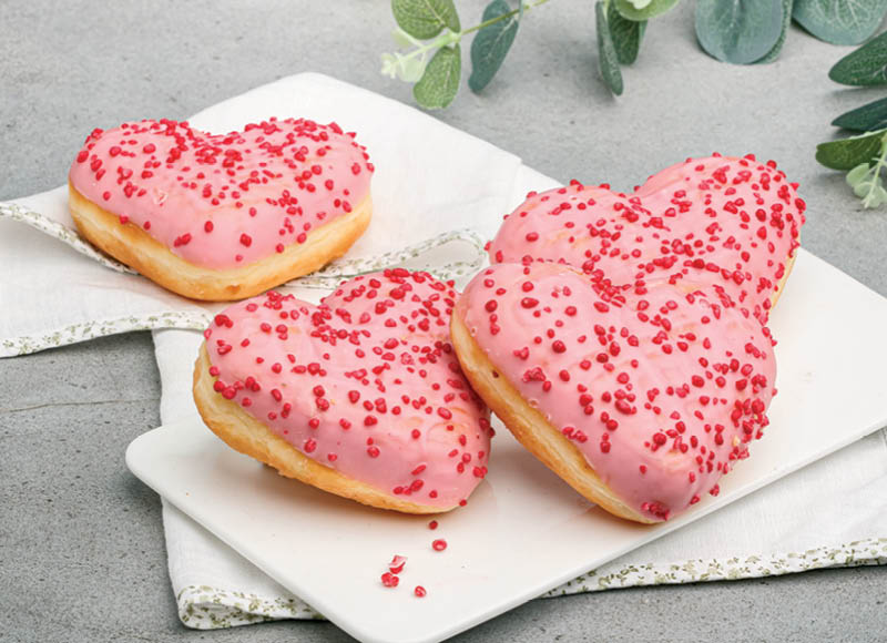 Spurga DOTS ŠIRDELĖ su rožiniu glaistu
			, 
				 72 g, 0,89 Eur/vnt. A lygio parduotuvėse