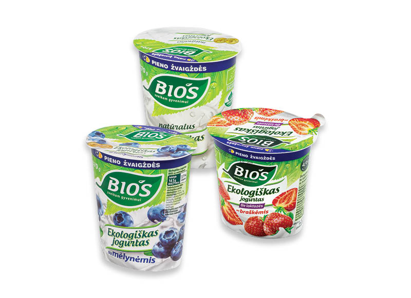 BIO’S ekologiški jogurtai be laktozės
			, 
				 125 g, 4 rūšių, 6,00 Eur/kg. Ir IKI EXPRESS