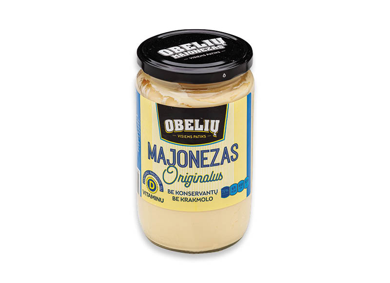 Originalus OBELIŲ majonezas
			, 
				 650 ml, 72 % rieb., 4,29 Eur/l. A lygio parduotuvėse