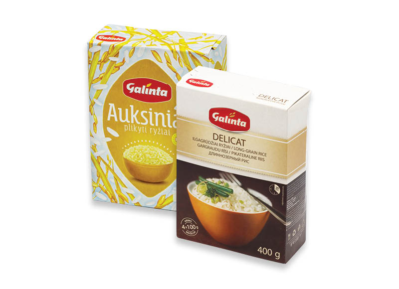 Ryžiams GALINTA
			, 
				 400 g, 800 g, įvairių rūšių