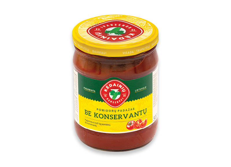 KĖDAINIŲ pomidorų padažas be konservantų
,
500 g, 2,38 Eur/kg. A lygio parduotuvėse KĖDAINIŲ pomidorų padažas be konservantų
,
500 g, 2,38 Eur/kg. A lygio parduotuvėse