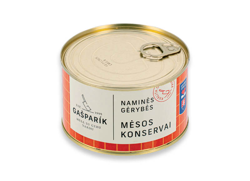 Konservuota mėsa GAŠPARIK pietums
			, 
				 420 g, 7,12 Eur/kg. A lygio parduotuvėse