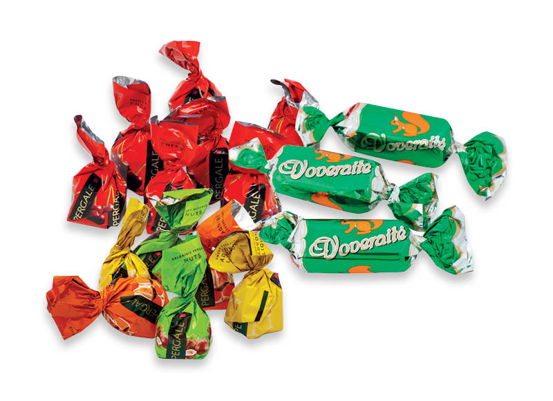 Sveriami saldainiai PERGALĖ MIX, CHERRY ir VOVERAITĖ
			, 
				 1 kg, 3 rūšių. A lygio parduotuvėse