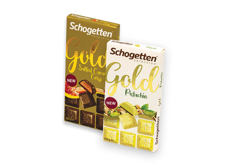 Šokolado gabaliukai SCHOGETTEN GOLD
			, 
				 100 g, 3 rūšių, 13,90 Eur/kg. A lygio parduotuvėse