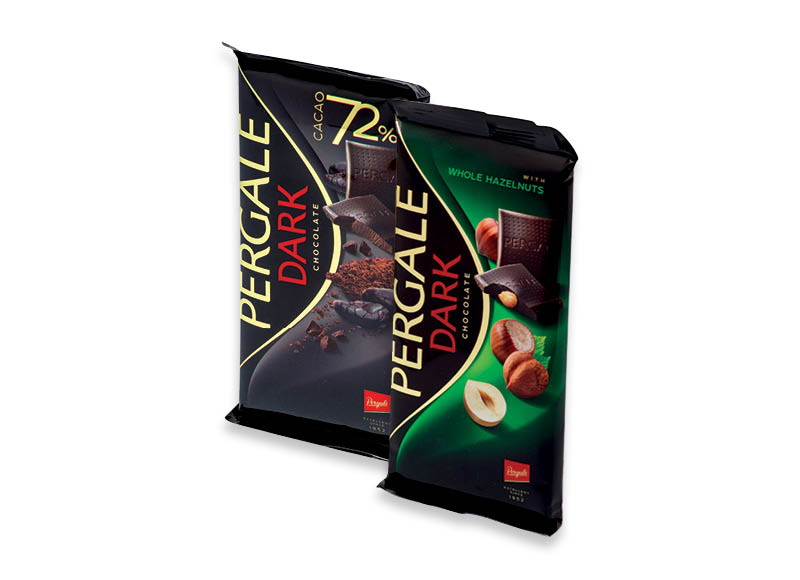 Šokolado plytelės PERGALĖ
			, 
				 93 g, 100 g, 4 rūšių