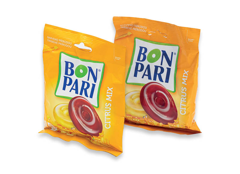 Karamelė BON PARI
			, 
				 90 g, 3 rūšių, 10,56 Eur/kg