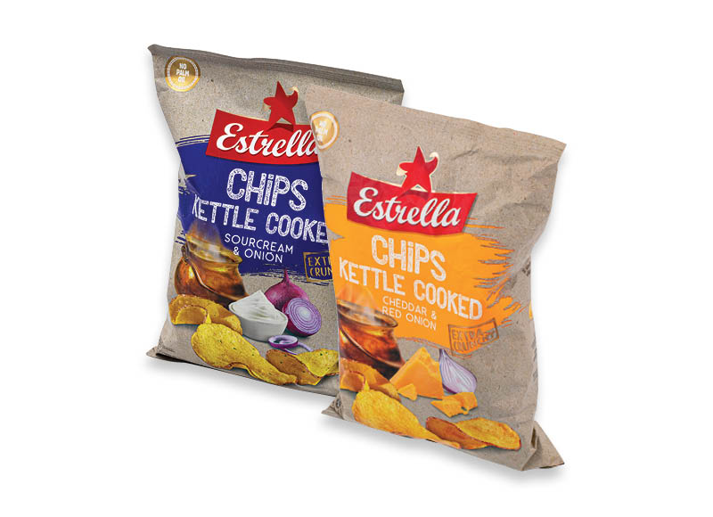 Bulvių traškučiai ESTRELLA KETTLE
,
120 g, 3 rūšių, 16,58 Eur/kg. A lygio parduotuvėse Bulvių traškučiai ESTRELLA KETTLE
,
120 g, 3 rūšių, 16,58 Eur/kg. A lygio parduotuvėse