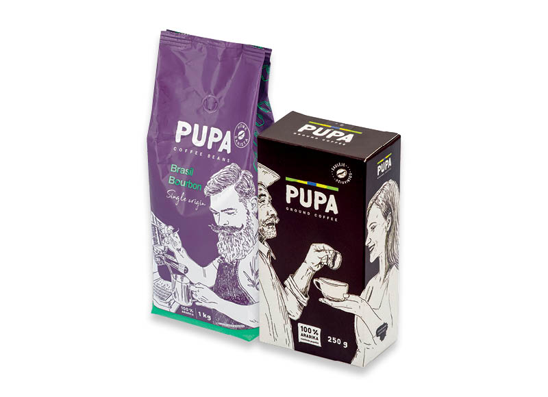 Maltai kavai ir kavos pupelėms PUPA
,
250 g, 1 kg. Įvairių rūšių Maltai kavai ir kavos pupelėms PUPA
,
250 g, 1 kg. Įvairių rūšių
