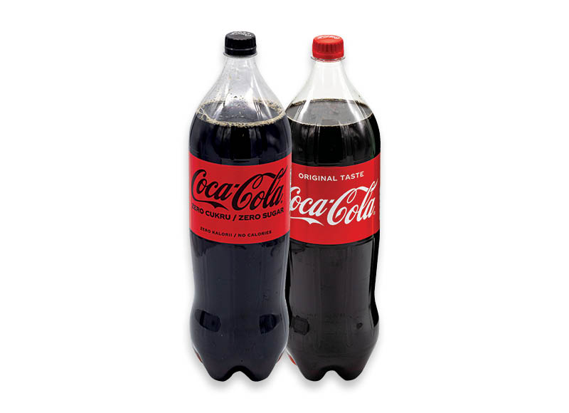 Gazuotas gėrimas COCA-COLA
,
2 l, 2 rūšių, 0,85 Eur/l (taros užstato vertė į gėrimo kainą neįskaičiuota) Gazuotas gėrimas COCA-COLA
,
2 l, 2 rūšių, 0,85 Eur/l (taros užstato vertė į gėrimo kainą neįskaičiuota)