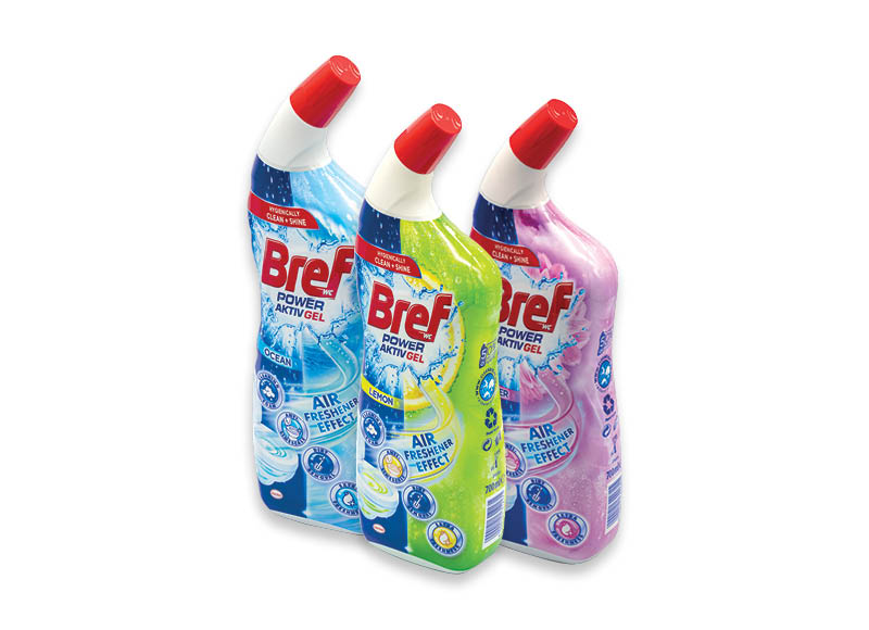 Tualeto valiklis BREF HYGIENE GEL
			, 
				 700 ml, 3 rūšių, 2,41 Eur/l