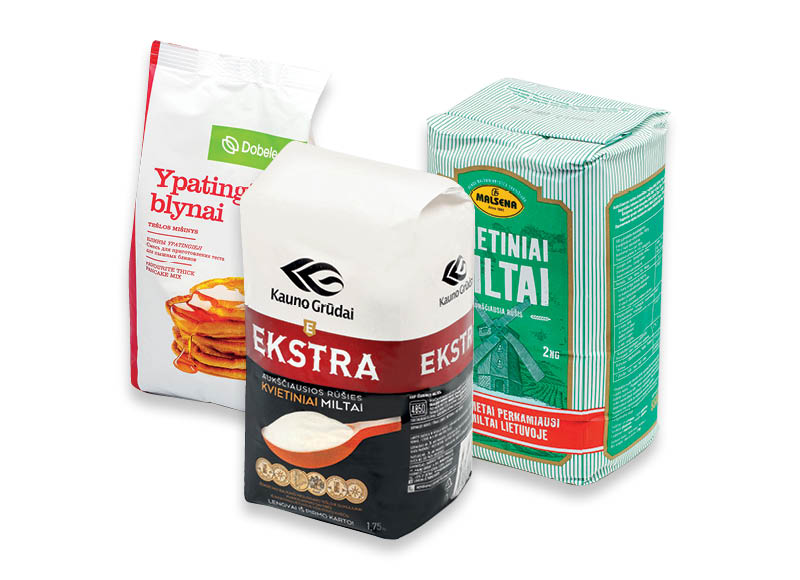 Miltams, miltų mišiniams
			, 
				 Įvairių rūšių