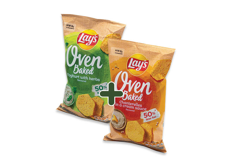 Bulvių traškučiai LAY’S OVEN BAKED
,
125 g, 4 rūšių, 2,19 Eur/vnt. Ir IKI EXPRESS Bulvių traškučiai LAY’S OVEN BAKED
,
125 g, 4 rūšių, 2,19 Eur/vnt. Ir IKI EXPRESS
