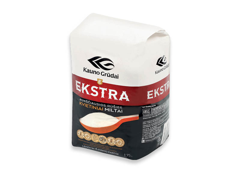 KAUNO GRŪDAI miltai EKSTRA 405D
			, 
				 1,75 kg, 0,85 Eur/kg