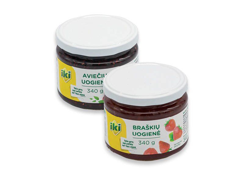 IKI uogienėms
,
340 g, 4 rūšių. A lygio parduotuvėse IKI uogienėms
,
340 g, 4 rūšių. A lygio parduotuvėse