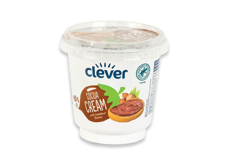 CLEVER lazdynų riešutų kakavos kremas
,
400 g, 4,98 Eur/kg. A lygio parduotuvėse CLEVER lazdynų riešutų kakavos kremas
,
400 g, 4,98 Eur/kg. A lygio parduotuvėse