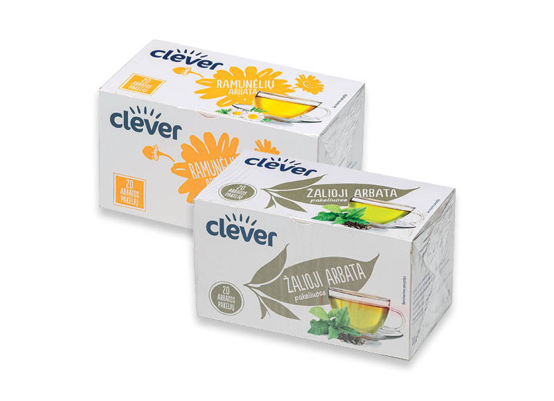 CLEVER ramunėlių ir žalioji arbata
,
20 vnt., 2 rūšių, 0,02 Eur/vnt. A lygio parduotuvėse CLEVER ramunėlių ir žalioji arbata
,
20 vnt., 2 rūšių, 0,02 Eur/vnt. A lygio parduotuvėse