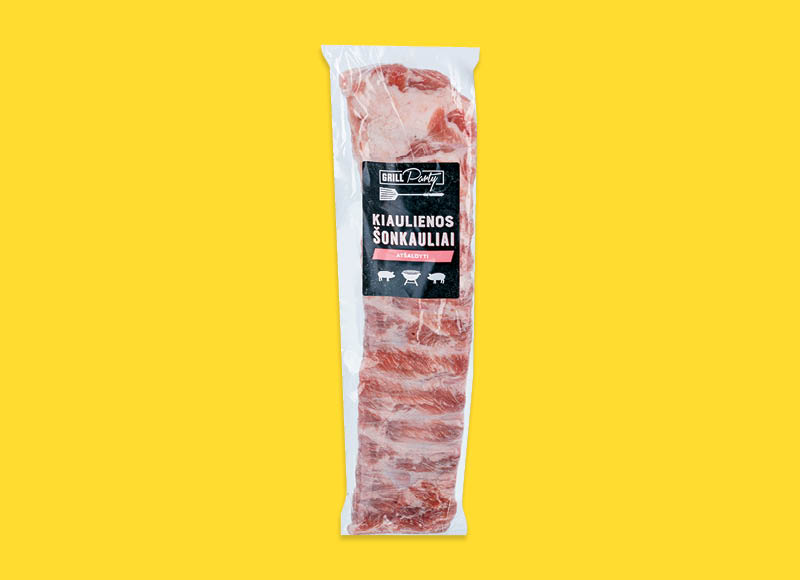GRILL PARTY kiaulienos šonkauliai
			, 
				 1 kg. A lygio parduotuvėse
