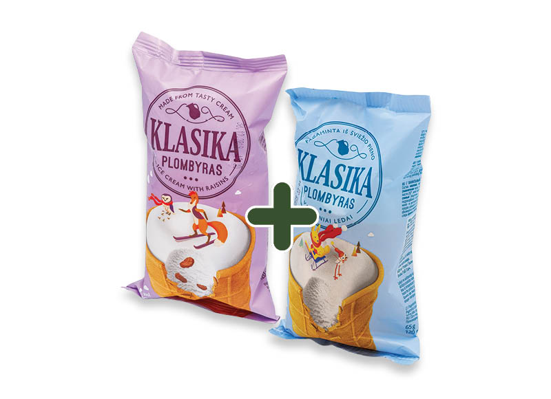 Valgomieji ledai KLASIKA vafliniame puodelyje
			, 
				 120 ml, 6 rūšių, 0,99 Eur/vnt. A lygio parduotuvėse