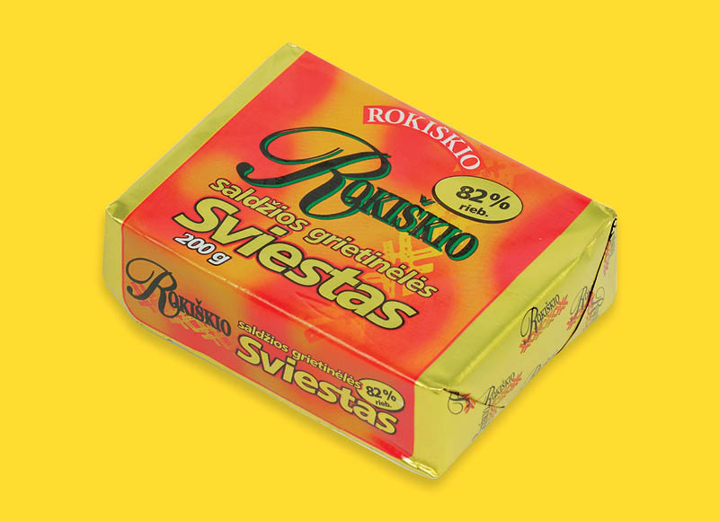 ROKIŠKIO saldžios grietinėlės sviestas
			, 
				 200 g, 82 % rieb., 8,95 Eur/kg