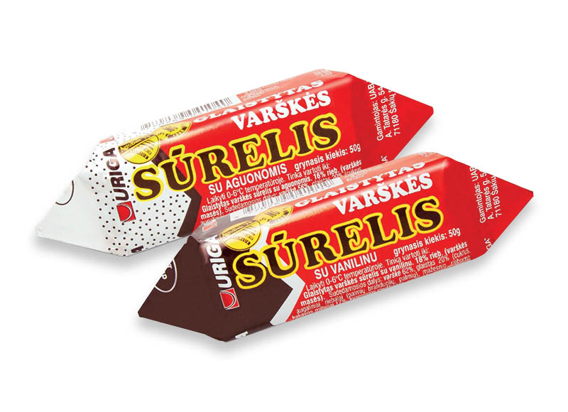 Glaistyti varškės sūreliai URIGA
			, 
				 50 g, 2 rūšių, 11,80 Eur/kg. Ir IKI EXPRESS