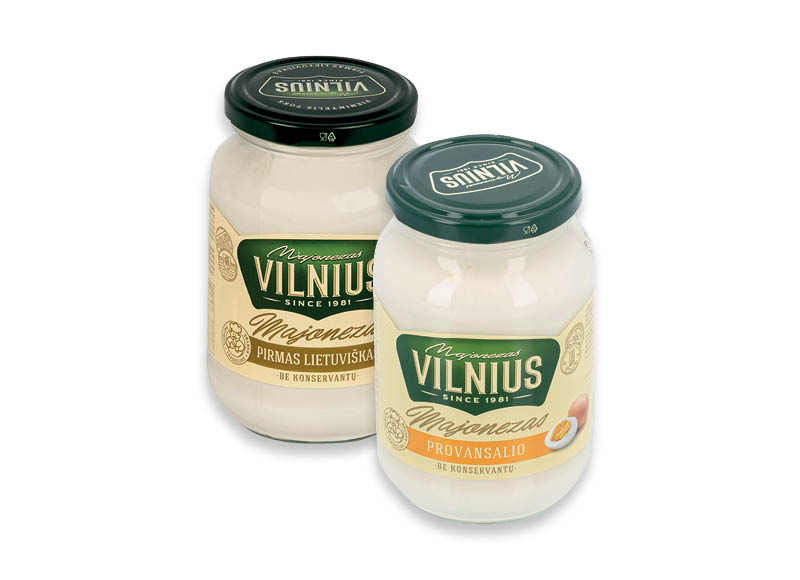 Majonezui VILNIUS
			, 
				 475 ml, 5 rūšių. A lygio parduotuvėse