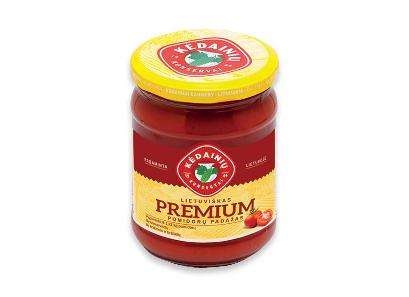 KĖDAINIŲ pomidorų padažas PREMIUM
,
500 g, 2,38 Eur/kg KĖDAINIŲ pomidorų padažas PREMIUM
,
500 g, 2,38 Eur/kg