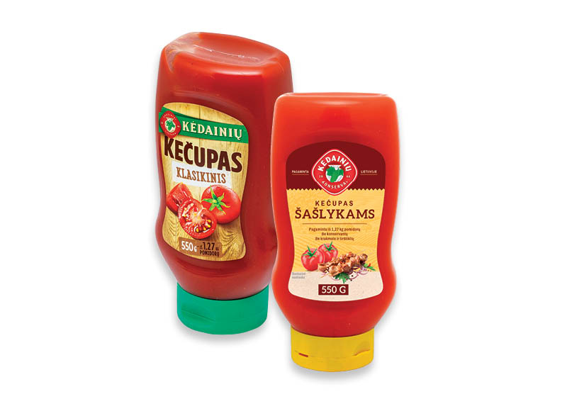 KĖDAINIŲ kečupas
			, 
				 550 g, 3 rūšių, 3,44 Eur/kg. A lygio parduotuvėse