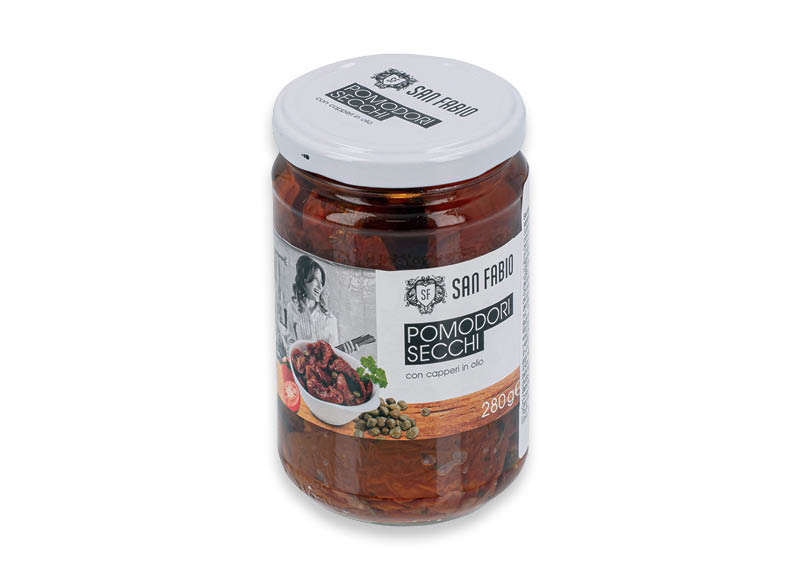Saulėje džiovinti pomidorai SAN FABIO su kaparėliais aliejuje
,
280 g, 5,32 Eur/kg. A lygio parduotuvėse Saulėje džiovinti pomidorai SAN FABIO su kaparėliais aliejuje
,
280 g, 5,32 Eur/kg. A lygio parduotuvėse