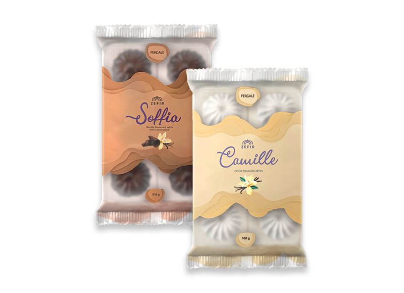 PERGALĖS zefyrai
			, 
				 168 g, 216 g, 2 rūšių. A lygio parduotuvėse