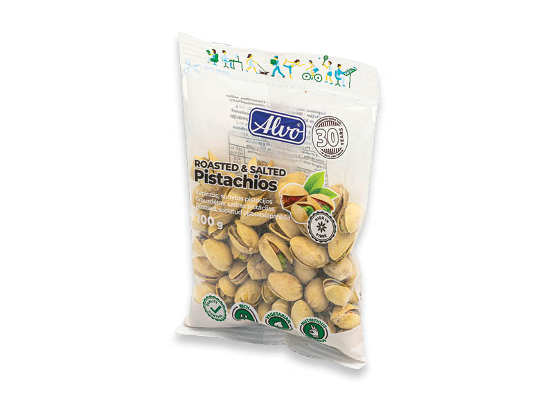 Kepintos sūdytos pistacijos ALVO
,
100 g, 18,90 Eur/kg Kepintos sūdytos pistacijos ALVO
,
100 g, 18,90 Eur/kg