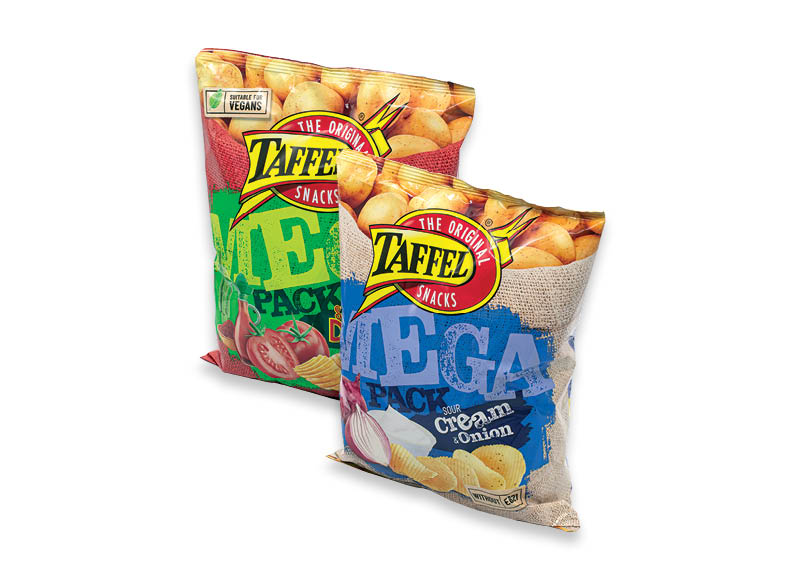 Bulvių traškučiai TAFFEL
			, 
				 250 g, 3 rūšių, 9,56 Eur/kg. A lygio parduotuvėse