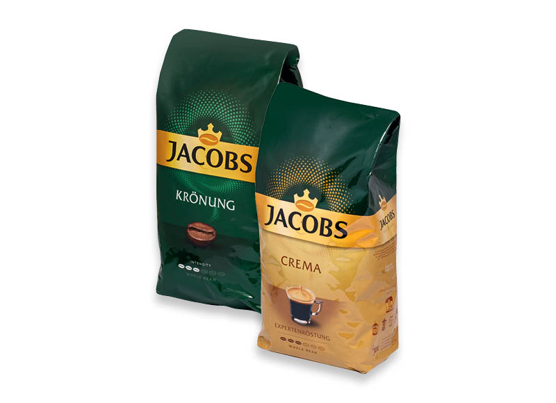 JACOBS kavos pupelės KRONUNG ir CREMA
			, 
				 1 kg, 2 rūšių. A lygio parduotuvėse