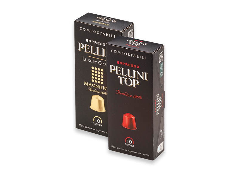 PELLINI kapsulės (nespresso tipo)
			, 
				 10 vnt., 5 rūšių, 0,30 Eur/vnt. Ir IKI EXPRESS