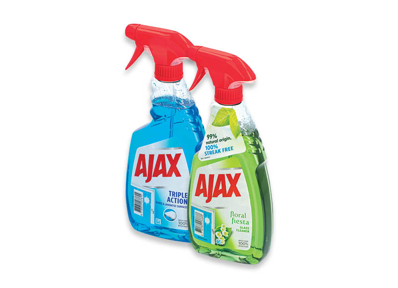 Universalus valiklis AJAX
			, 
				 0.5 l, 2 rūšių, 2.58 Eur/l (tik nuotraukoje pavaizduotoms prekėms). A lygio parduotuvėse