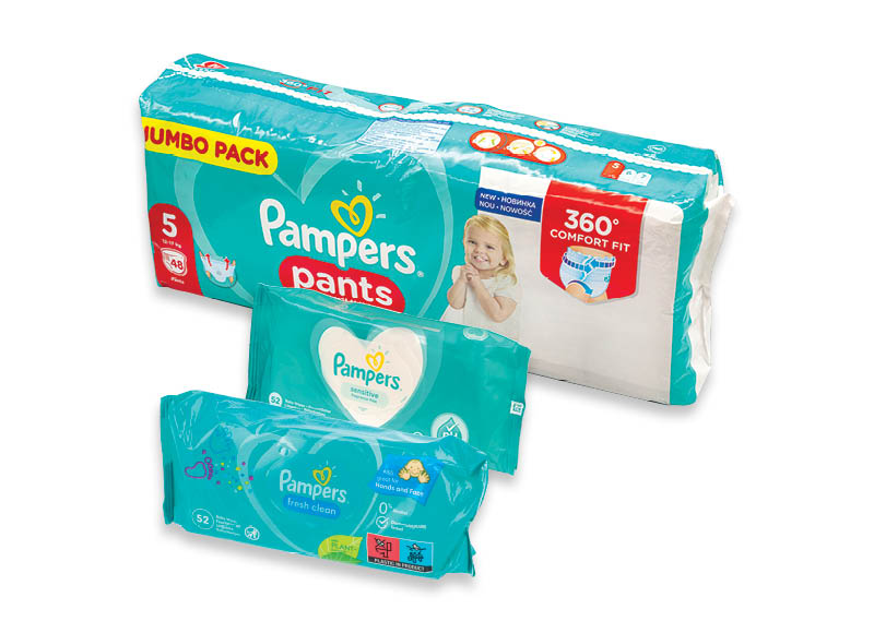Sauskelnėms ir servetėlėms PAMPERS
,
Įvairių rūšių Sauskelnėms ir servetėlėms PAMPERS
,
Įvairių rūšių