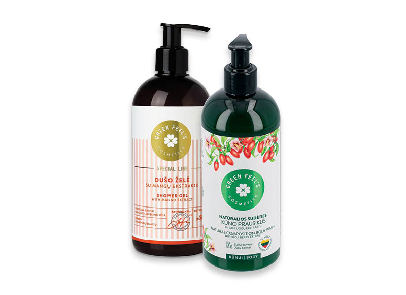 Dušo želė GREEN FEEL’S
			, 
				 400 ml, 4 rūšių, 7,48 Eur/l. A lygio parduotuvėse