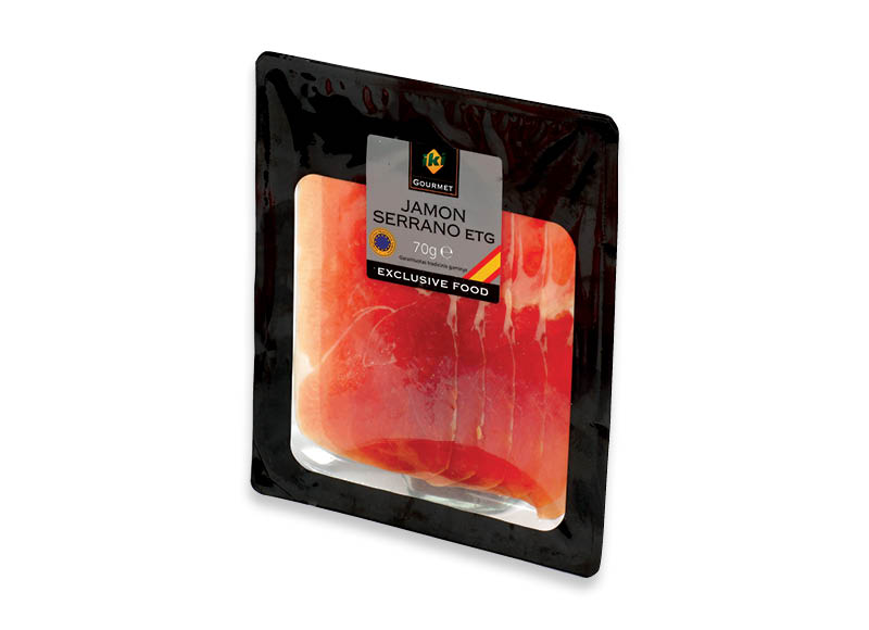 IKI GOURMET JAMON SERRANO vytintas kumpis griežinėliais
,
70 g, 34,14 Eur/kg. A lygio parduotuvėse. Ir IKI EXPRESS IKI GOURMET JAMON SERRANO vytintas kumpis griežinėliais
,
70 g, 34,14 Eur/kg. A lygio parduotuvėse. Ir IKI EXPRESS