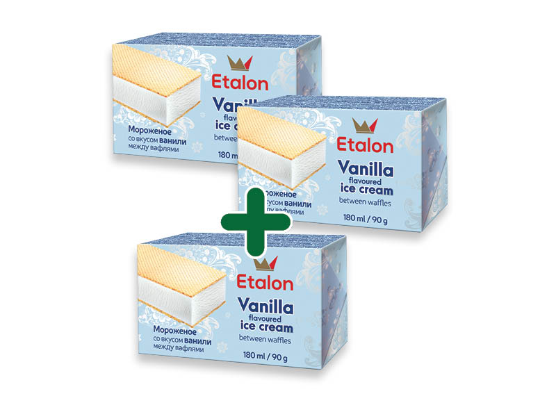 Vanilės skonio valgomieji ledai ETALON
			, 
				 180 ml, 0,85 Eur/vnt. A lygio parduotuvėse