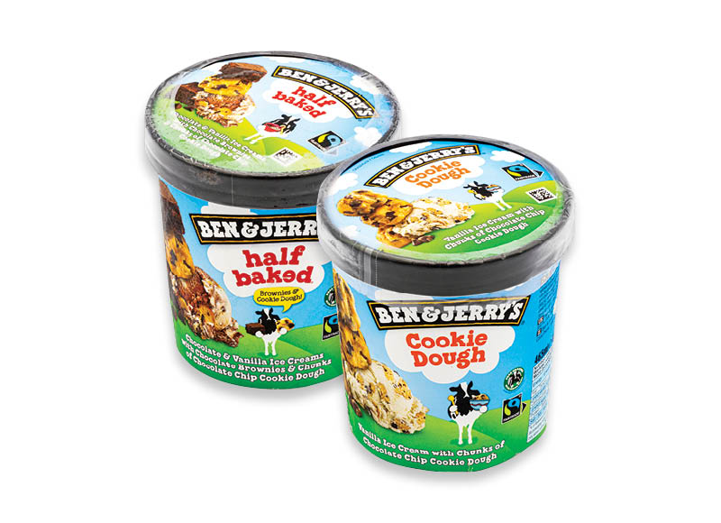 Valgomųjų ledų dėžutė BEN & JERRY’S
			, 
				 465 ml, 6 rūšių, 10,73 Eur/l
