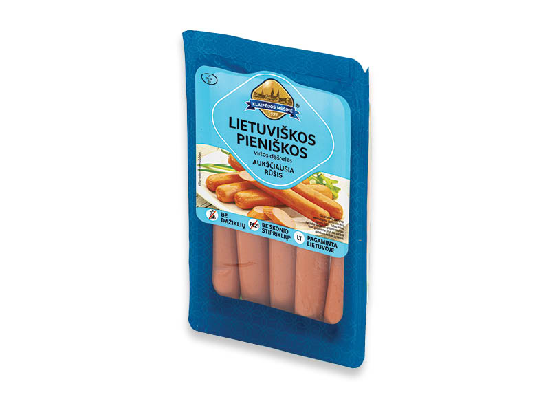 Virtos LIETUVIŠKOS PIENIŠKOS dešrelės
			, 
				 260 g, a. r., 5,73 Eur/kg. A lygio parduotuvėse. Ir IKI EXPRESS