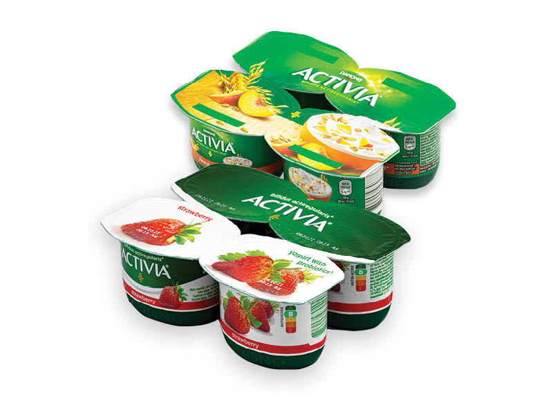 Jogurtas ACTIVIA
			, 
				 480 g, 4 rūšių, 3,52 Eur/kg