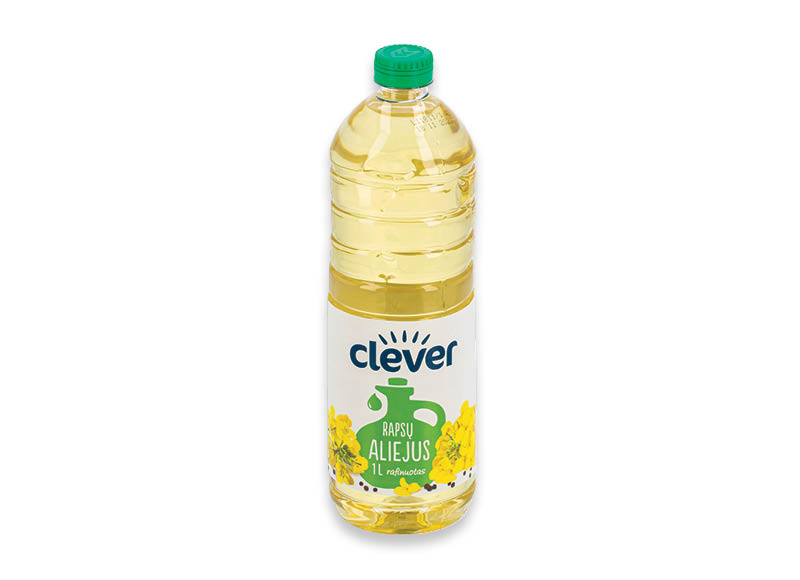CLEVER rapsų aliejus
,
1 l CLEVER rapsų aliejus
,
1 l