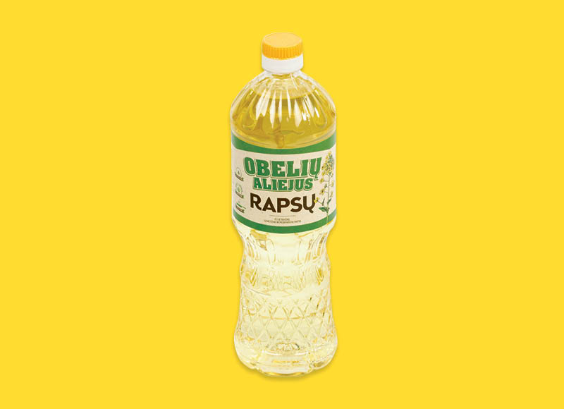 OBELIŲ rapsų aliejus
			, 
				 0,9 l, 2,10 Eur/l