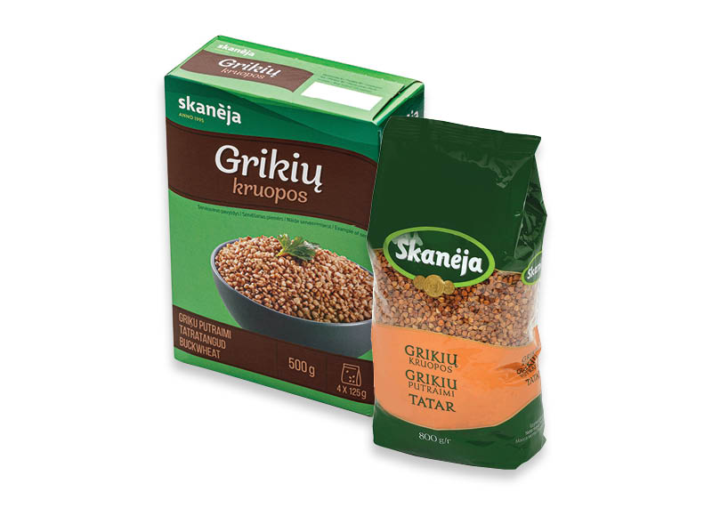 Grikių kruopoms SKANĖJA
,
500 g, 800 g, 2 rūšių Grikių kruopoms SKANĖJA
,
500 g, 800 g, 2 rūšių