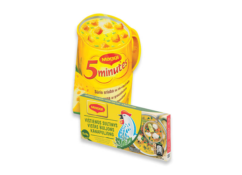 Sultiniams, greitai paruošiamiems makaronams ir idėjos pietums MAGGI
			, 
				 Įvairių rūšių. Ir IKI EXPRESS