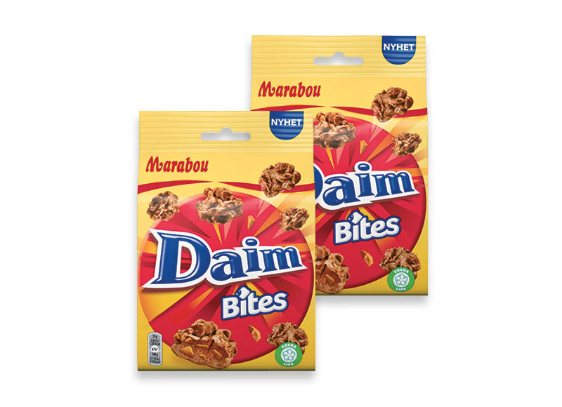 Pieninis šokoladas MARABOU BITES
			, 
				 140 g, 145 g, 2 rūšių. A lygio parduotuvėse