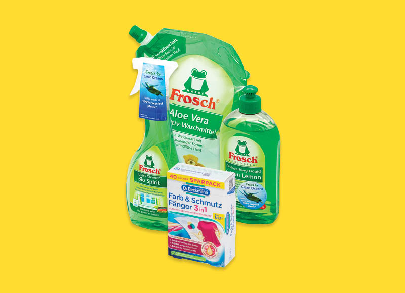 Skalbimo ir valymo chemijai FROSCH ir DR. BECKMANN
			, 
				 Įvairių rūšių